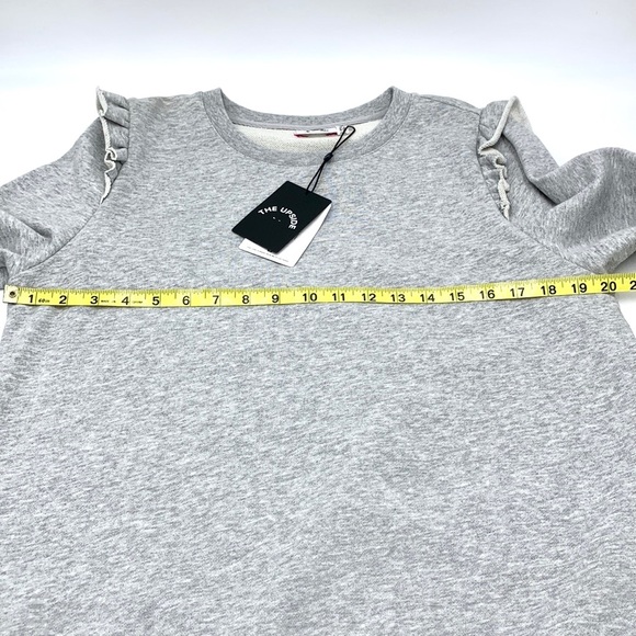 The Upside Frill Bondi Crew Gray Sweatshirt Size Medium - Picture 7 of 10
